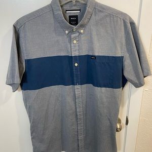 Men’s Striped RVCA Button Down Shirt